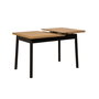 Hanah Home Oliver Open - Karina Black Mesa de Comedor Extensible